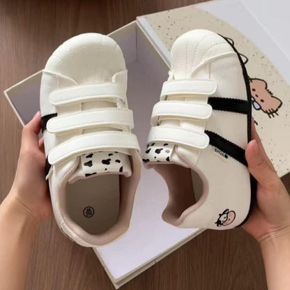 Damen Sportschuhe Kinderschuhe mit Klettverschluss Farbenfroh Mädchen - BerlinGlamour