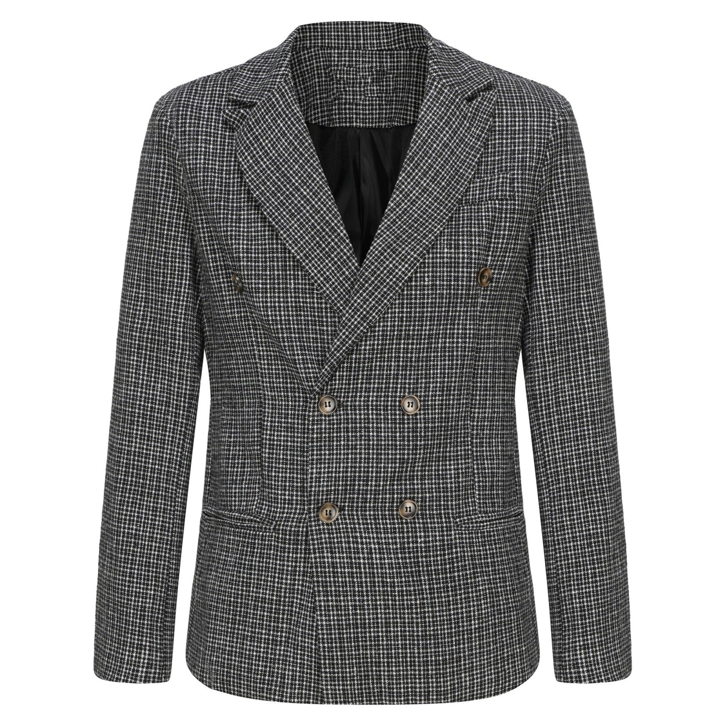 Herren Blazer Karo Elegant Modern Slim Fit