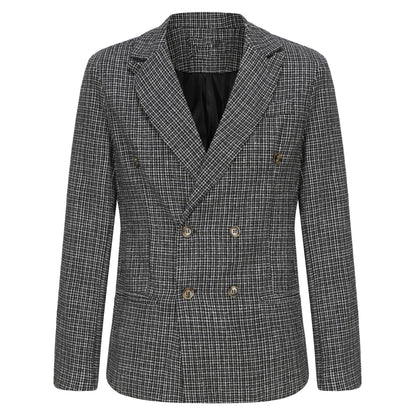 Herren Blazer Karo Elegant Modern Slim Fit