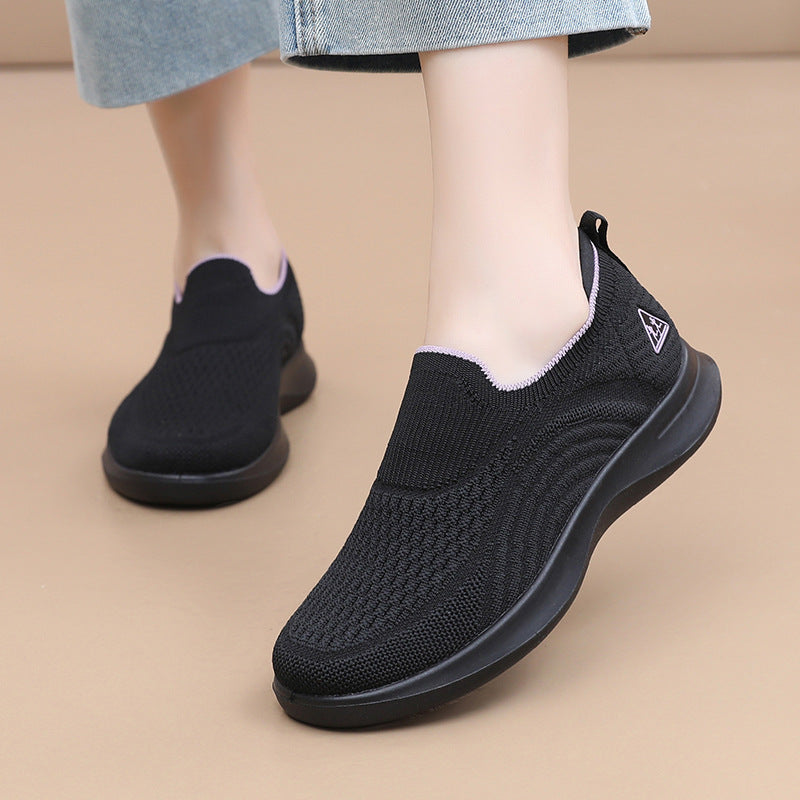 Damen Sport-Sneaker Atmungsaktiv Leicht Sneaker Laufschuhe