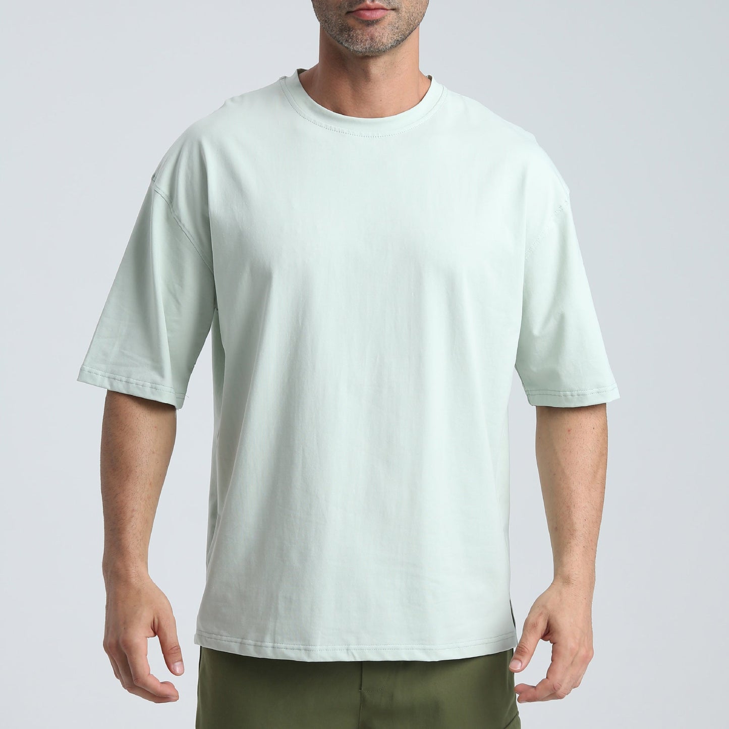 Herren T-Shirt Bequem Loose Fit aus Baumwolle