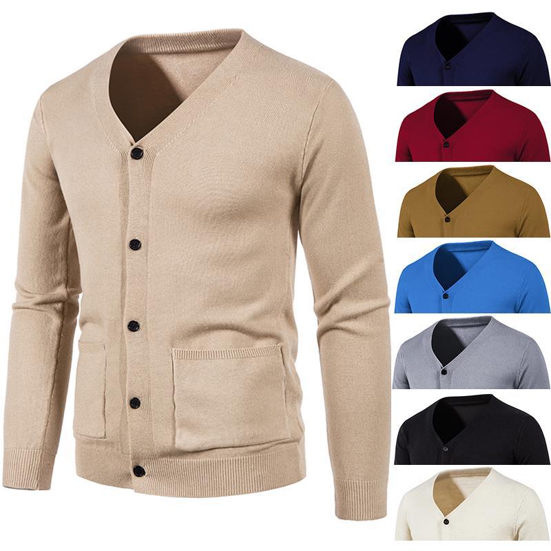Herren Strickcardigan Fein Gestrickt Modern - BerlinGlamour