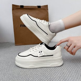 Damen Sneaker Plateau Modisch mit Dekoration