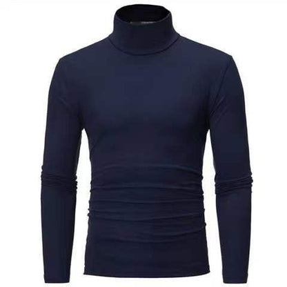 Herren Rollkragenpullover Slim Fit Elastisch Modern