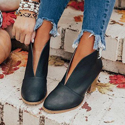 Damen Ankle Boots Stiefel Hochwertig Schnürsenkel Schwarz - BerlinGlamour