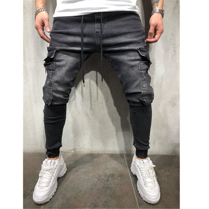 Herren Jogginghose Slim Fit Cargo Bequem Mit Taschen