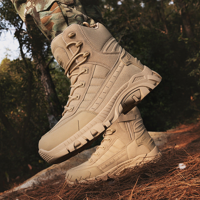 Herren Outdoor-Stiefel Wasserdicht mit Knöchelschutz und rutschfester Sohle