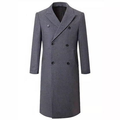 Herren Trenchcoat Eleganter Doppeltknopf Modern