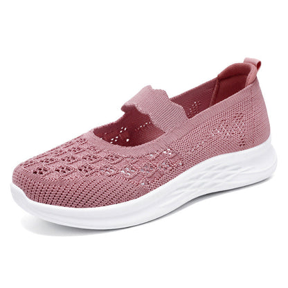 Damen Freizeitschuhe Bequem atmungsaktiv Slip-On Schuhe