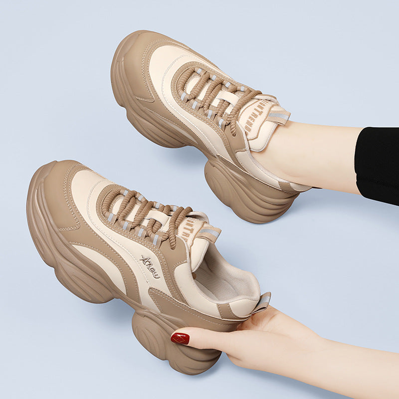 Damen Sneaker Sportlich Chunky Rutschfest Bequem