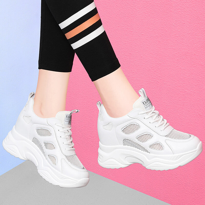 Damen Laufschuhe Bequem Atmungsaktiv Mesh Sneaker Sport - BerlinGlamour