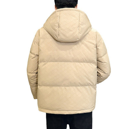 Herren Steppjacke Warm Isoliert Verstellbar Modern