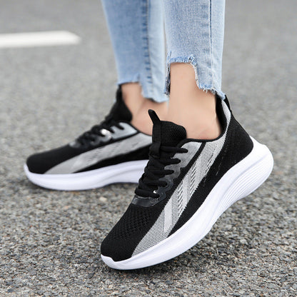 Damen Sneaker Sportlich Atmungsaktiv Freizeitschuhe