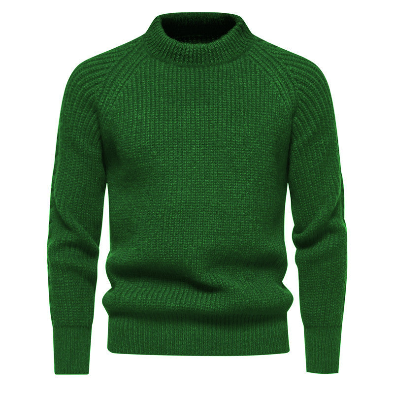 Herren Strickpullover Kuschelig Warm Mit Hochem Kragen