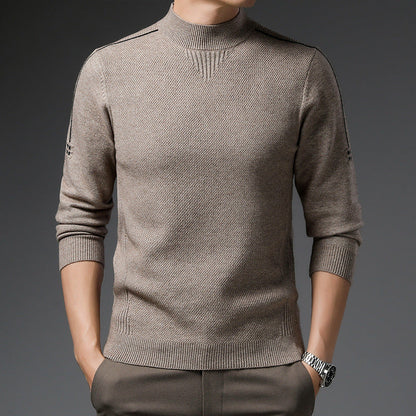 Herren Pullover Hochkragen Elegante Mode