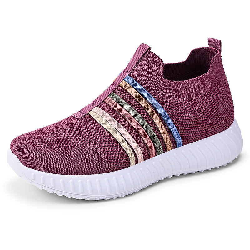 Damen Sneaker Atmungsaktiv Flexibel Sportlich Elastisch