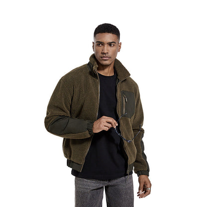 Die neue Bezeichnung lautet: Hochwertige Fleecejacke mit Kragen und seitlichen Reißverschlusstaschen BerlinGlamour