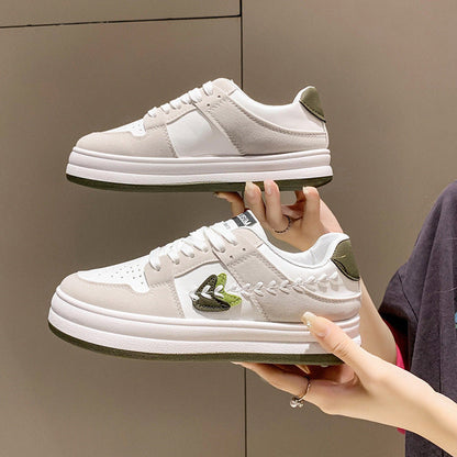 Damen Sneaker Blätter Design Komfort Sohle