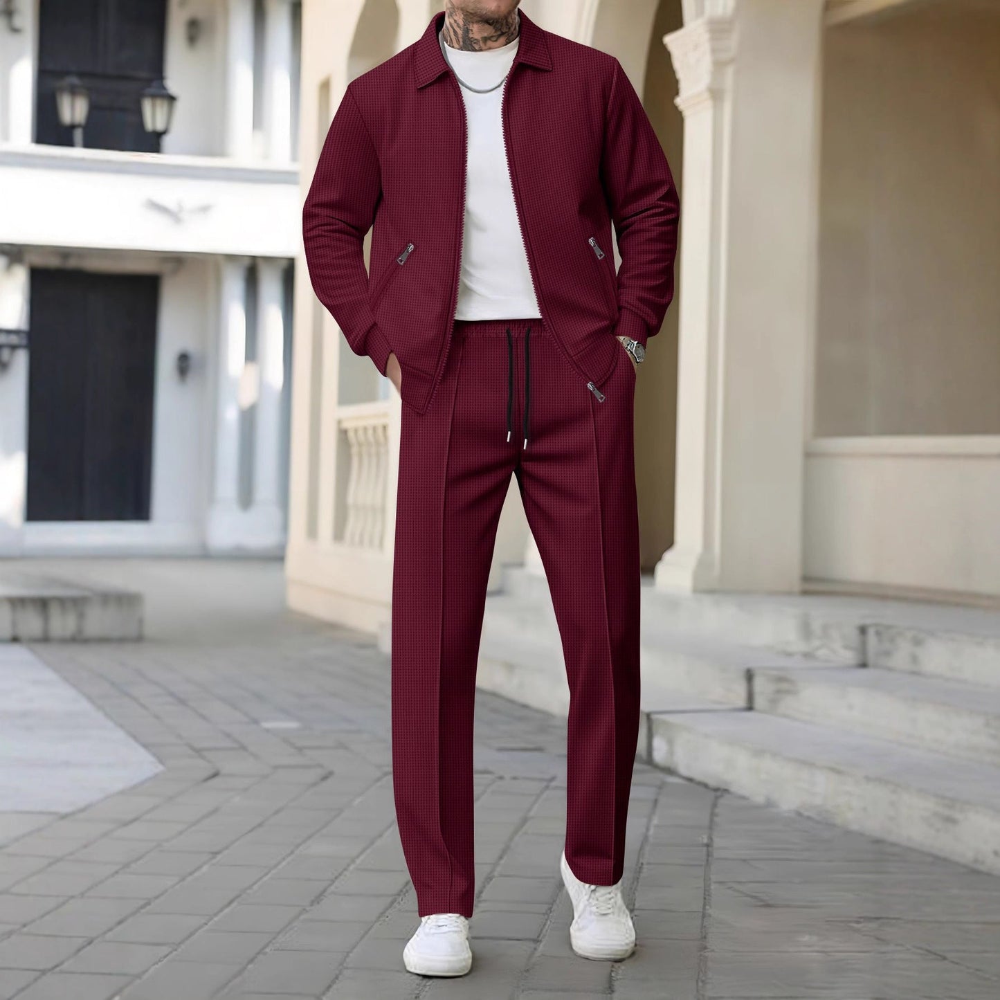 Herren Freizeitanzug Modern Comfort Fit Trendig