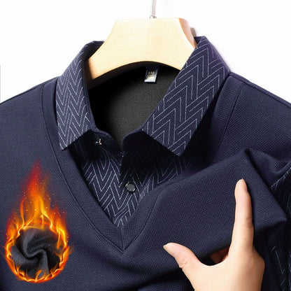 Herren Langarmshirt Modern Strukturiert Feuchtigkeitsregulierend