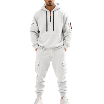Herren Hoodie Set Komfortabel Cargo Jogger