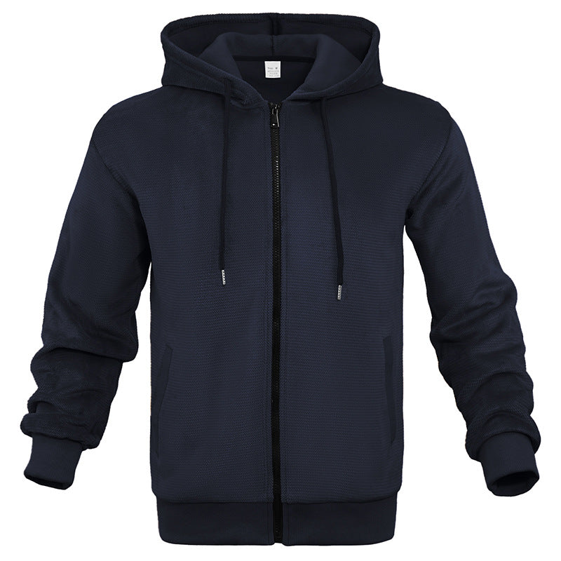 Herren Fleece Hoodie atmungsaktiv Reißverschluss Warm