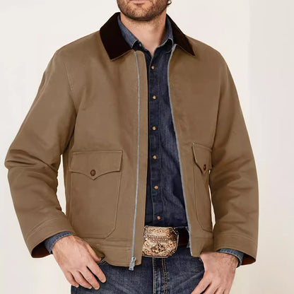 Herren Übergangsjacke Klassisch Bequem Mit Taschen