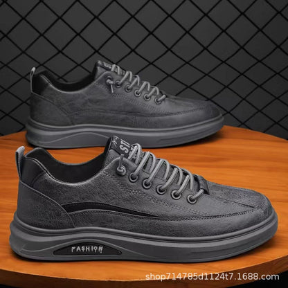 Damen Sneaker Sportlich Leder Sohle Stoßdämpfend