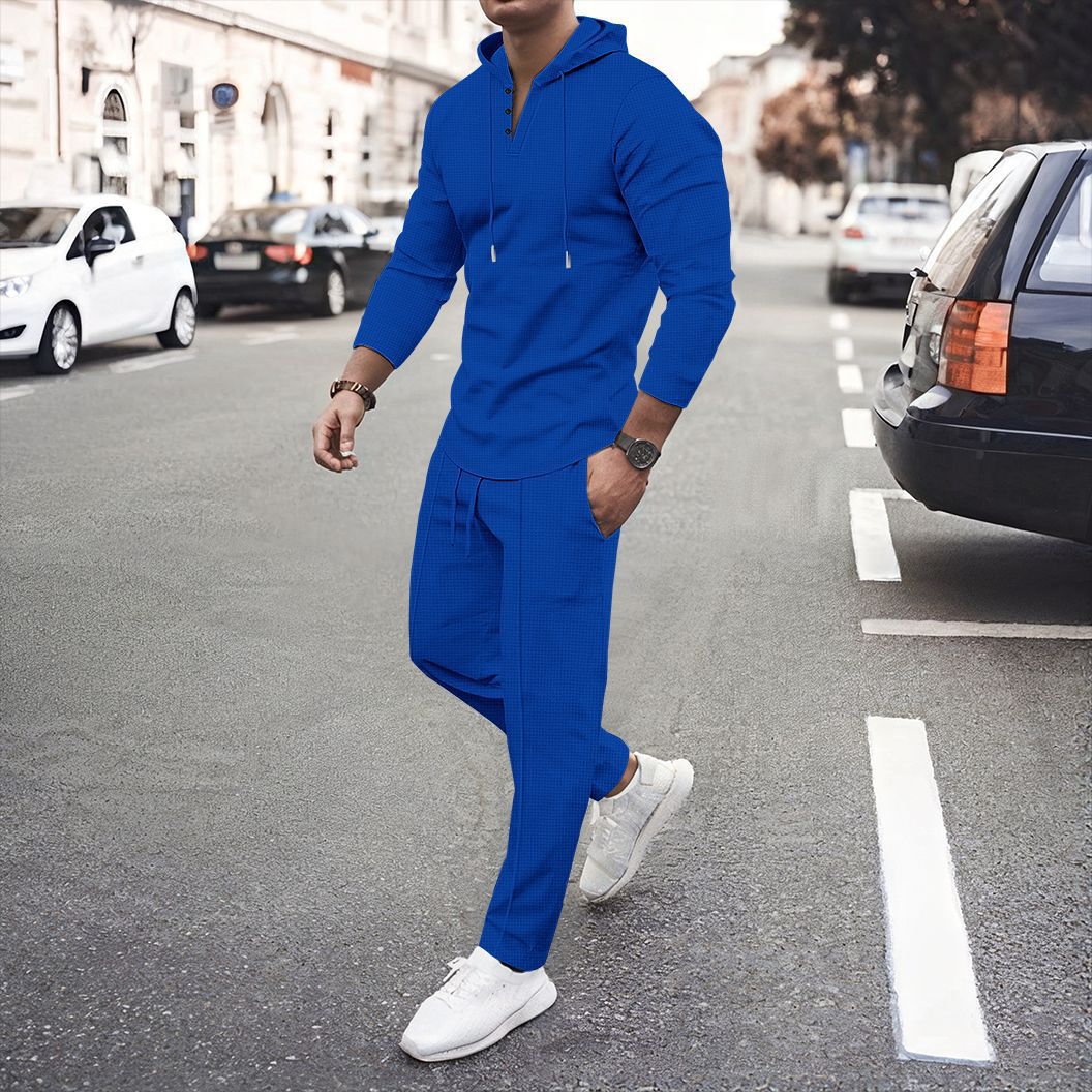 Herren Sportset: Hoodie Jogginghose Atmungsaktiv Komfort Set - BerlinGlamour