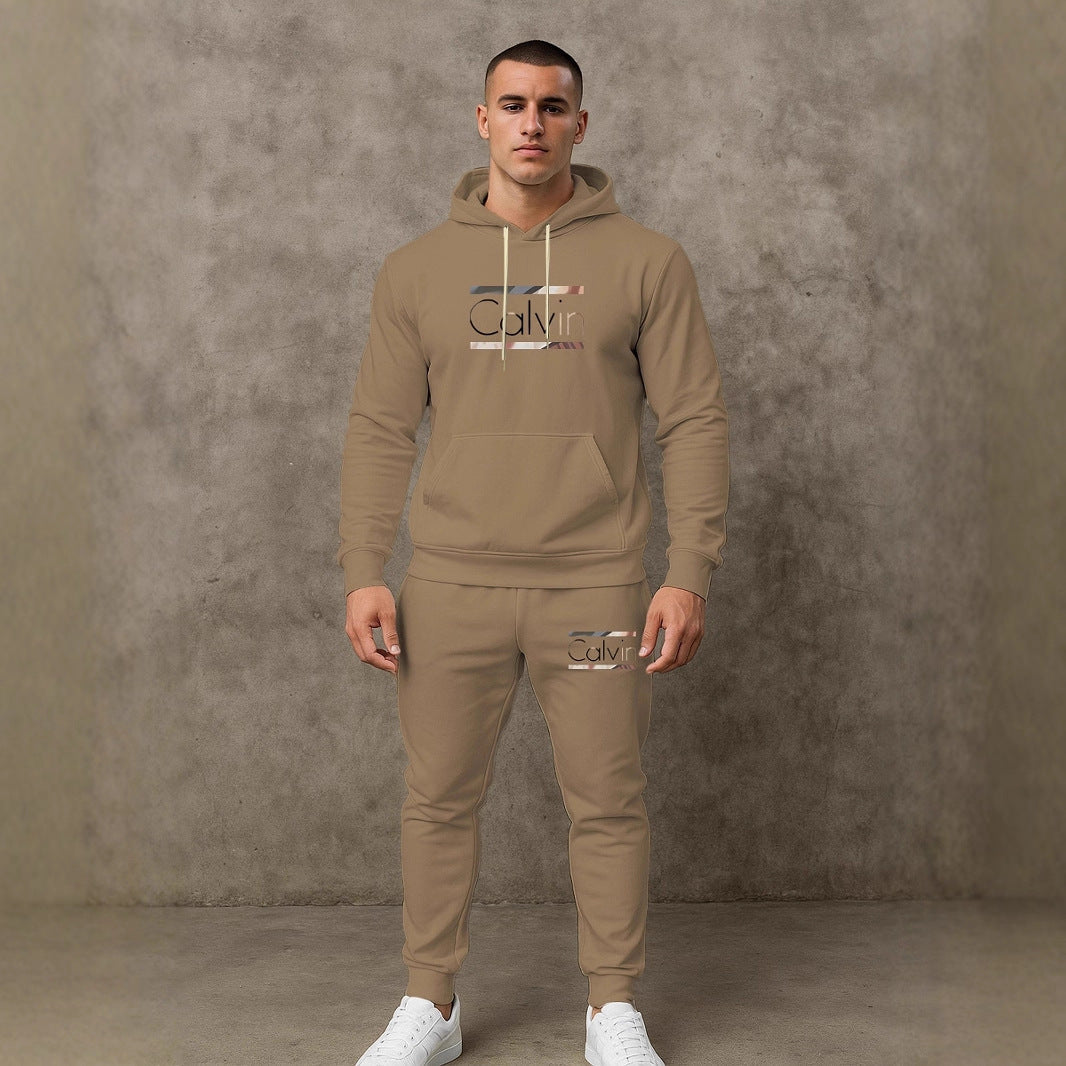 Herren Hoodie Sportlich Mit Jogginghosen Komplettsatz
