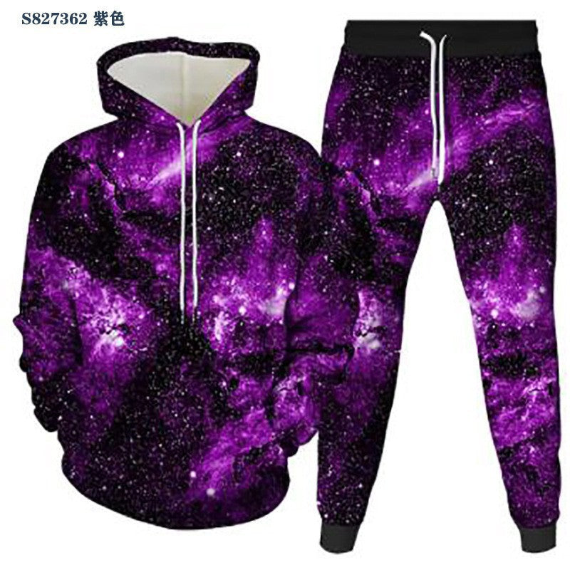 Herren Sportset Kapuzenpullover Jogginghose Modern Grafik