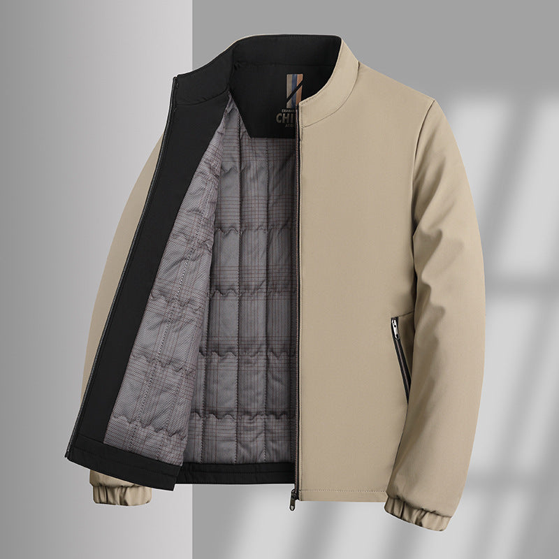 Herren Winterjacke Isoliert Stehkragen Warm