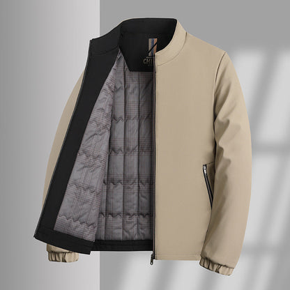 Herren Winterjacke Isoliert Stehkragen Warm