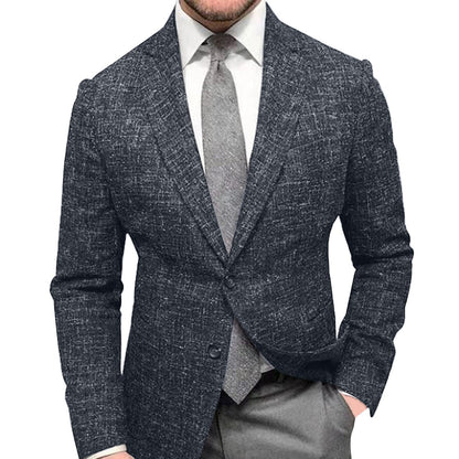 Herren Blazer Slim Fit Karomuster Elegant Modern