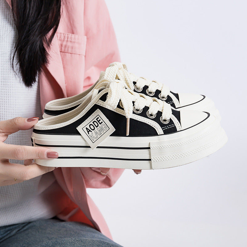 Damen Sneaker Plateau Hoch Komfortabel Modisch