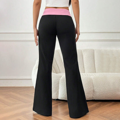 Damen Jogginghosen Flared Mit Stylischem Bund