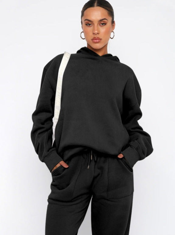 Damen Hoodie Set Oversized Jogger Bequem - BerlinGlamour