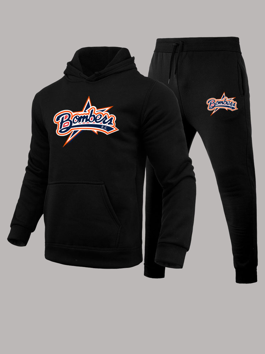 Herren Sportswear Set Kapuzenpullover Jogginghose Mit Logo