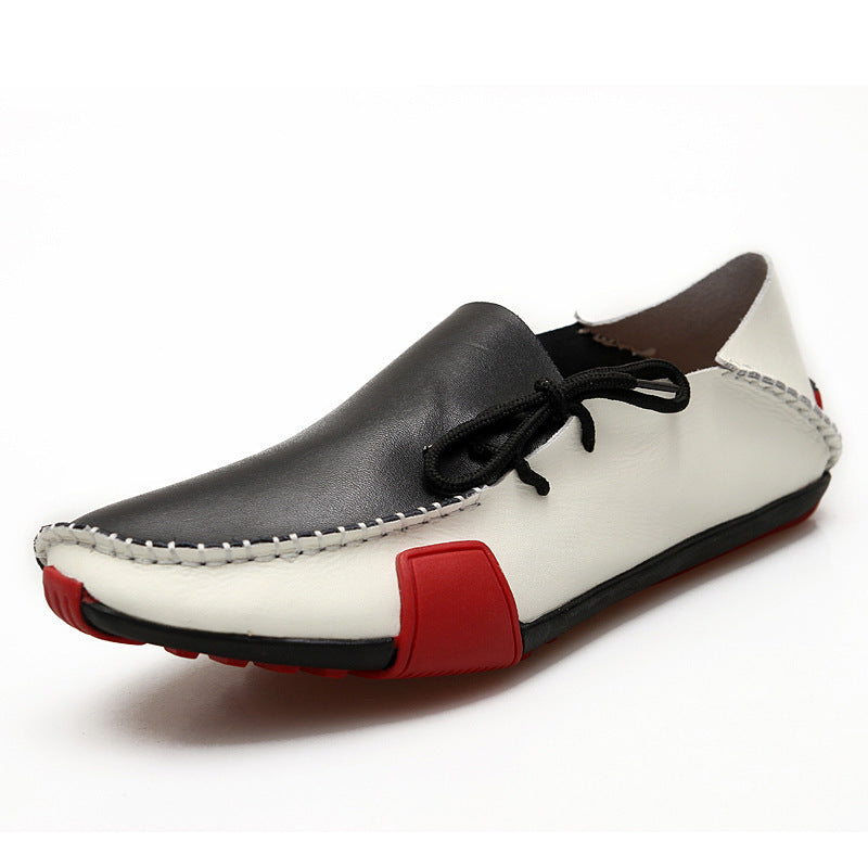 Damen Mokassins aus feinem Leder Elegante Schuhe Schwarz