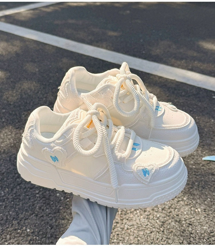 Damen Sneaker Chunky Trendy Weite Passform Bequem