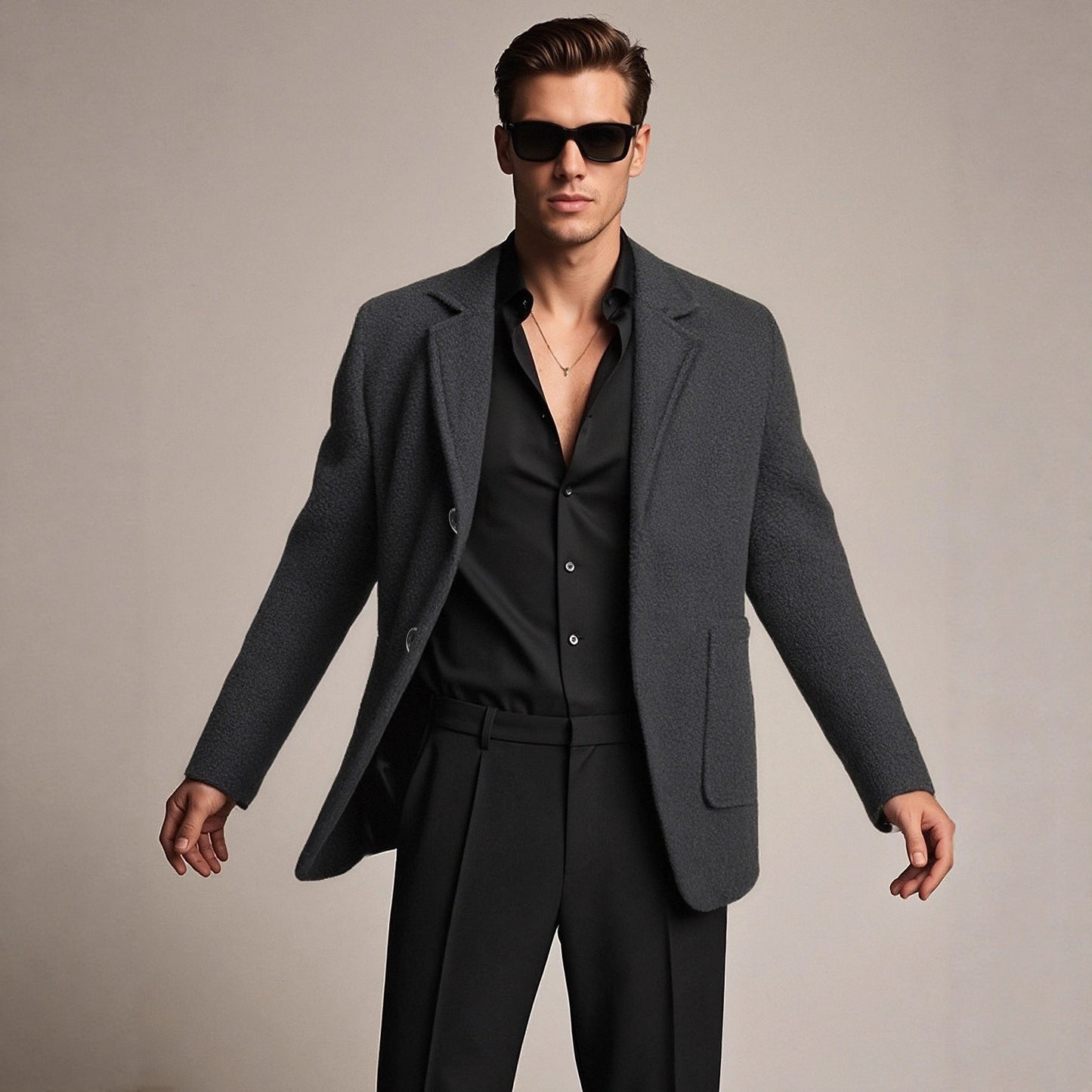 Herren Blazer Elegant Strukturiert Freizeit Berlin Stil - BerlinGlamour