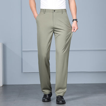 Herren Slimfit Businesshose Elegant Schwarz