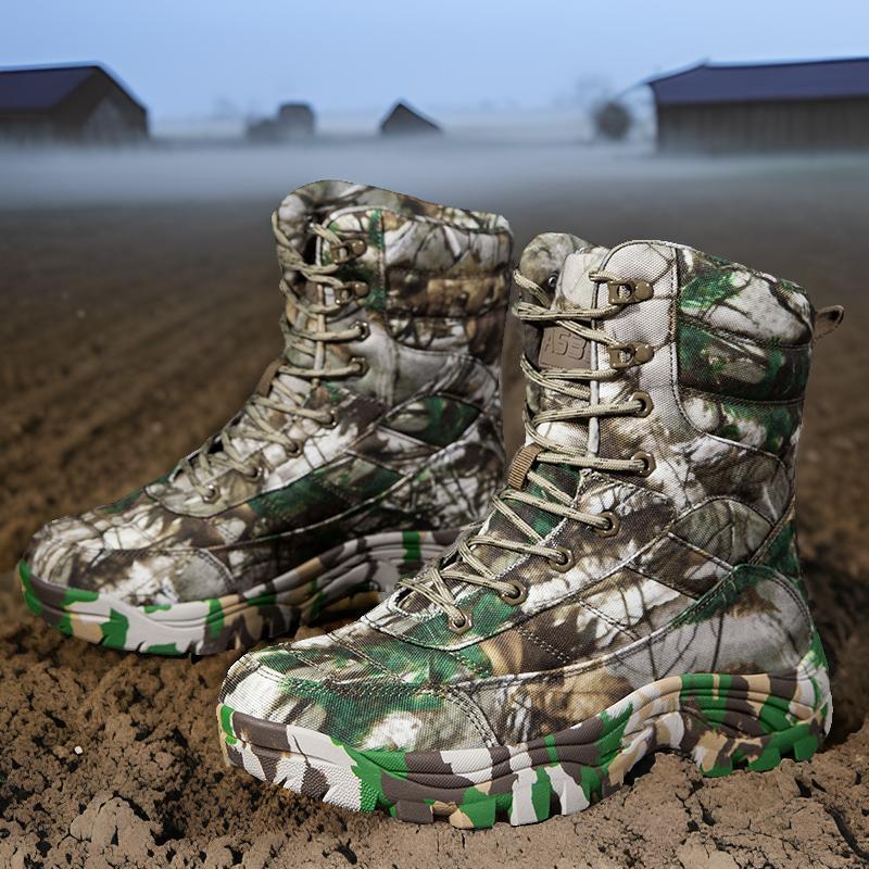 Herren Outdoor-Stiefel Camouflage robust Knöchelschutz - BerlinGlamour