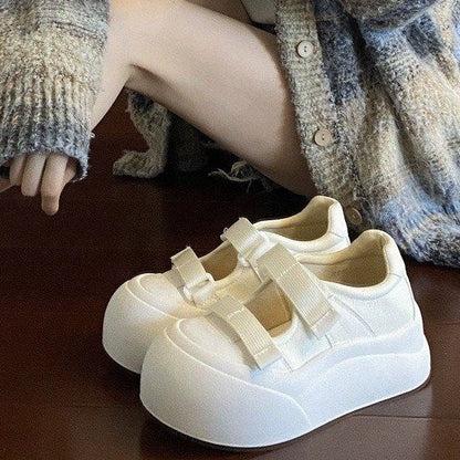 Damen Sneaker Plateau Bequem Klettverschluss Verstellbar - BerlinGlamour