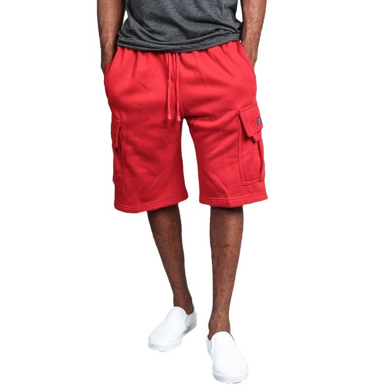 Herren Cargo Shorts atmungsaktiv mit Kordelzug und Taschen