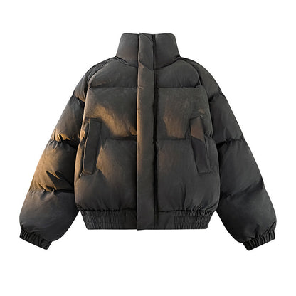 Damen Daunenjacke Warm Elegant Hoch Kragen