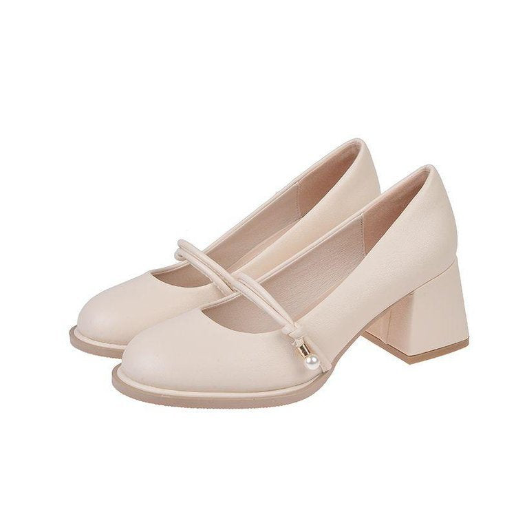 Damen Pumps Hochzeitsschuhe Blockabsatz Elegante Schnalle