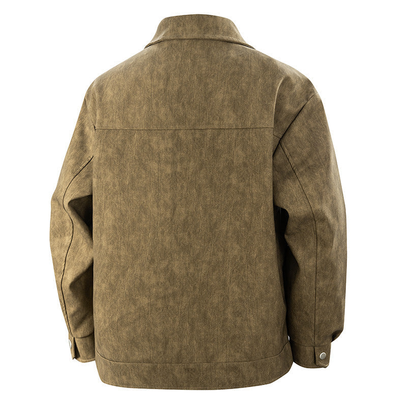 Herren Jacke Funktionell mit Reißverschlusstaschen Modern