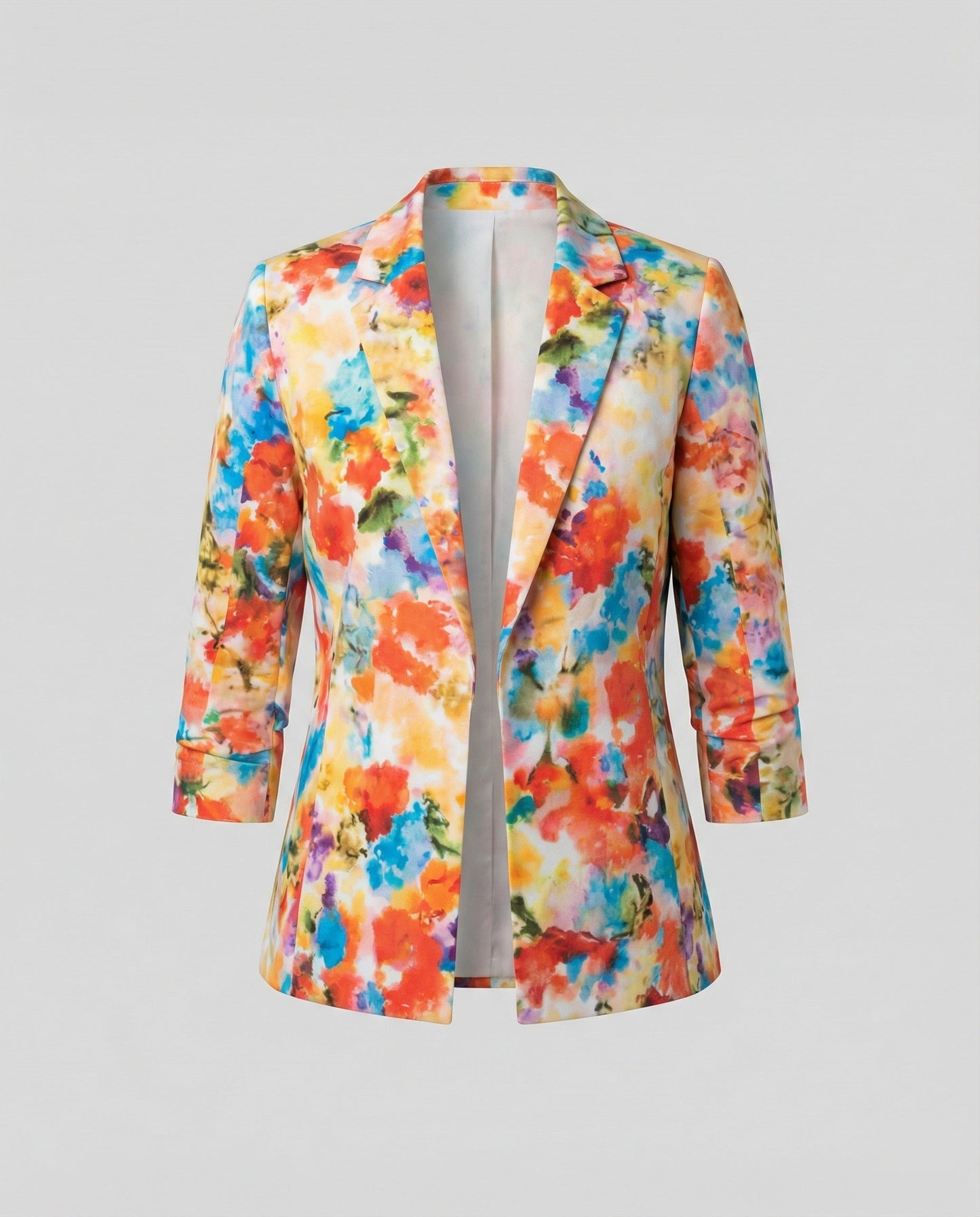 Damen Blazer Elegant Floral Modern