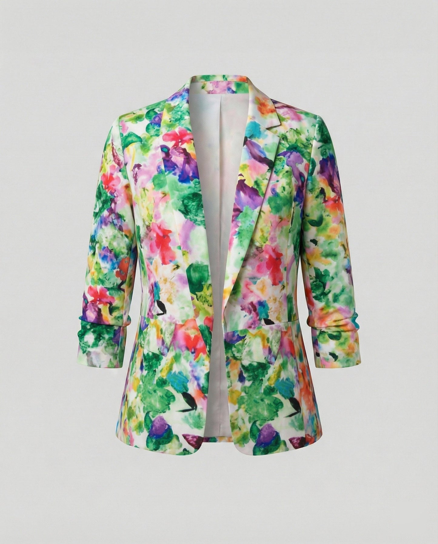 Damen Blazer Elegant Floral Modern